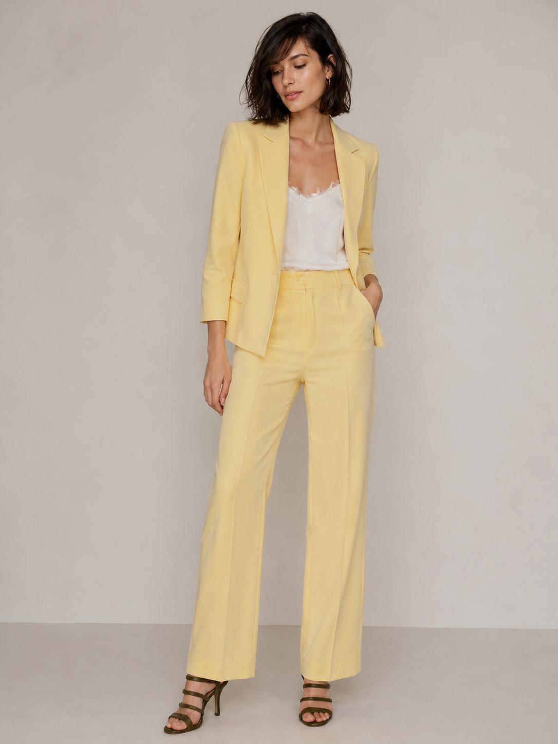 venta ropa mujer al por mayor fabricantes en Italia Daniela Cool Conjunto blazer sol